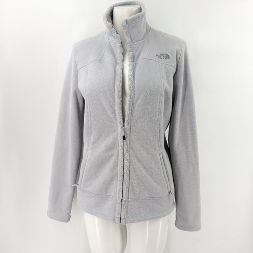The North face fleece‎ sweatshirt full zip gray